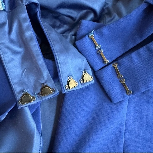 Jay Godrey Viola Strapless Cocktail Party Mini Dress Cobalt Blue Womens Size 4 - Picture 9 of 15